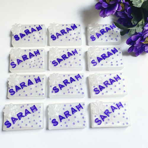 توزيعات عيد الاضحى (12 قطعة من صابون الاسماء )