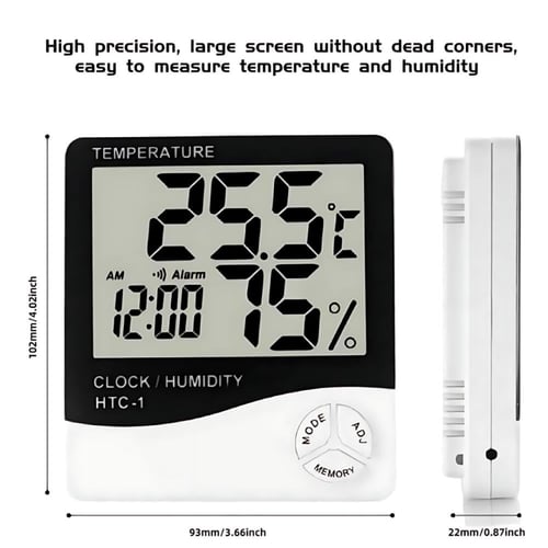 مقياس درجة الحرارة والرطوبة لغرف الطيور