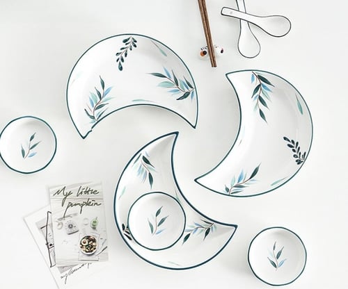 مجموعة أطباق تقديم هلال