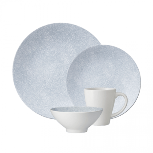 طقم سفرة لـ4 أشخاص رمادي