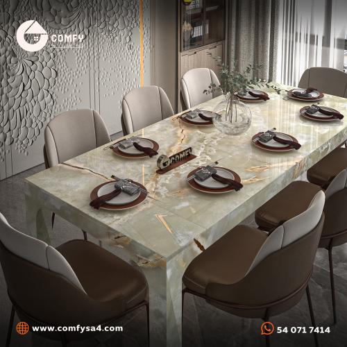 طاولة طعام أونيكس