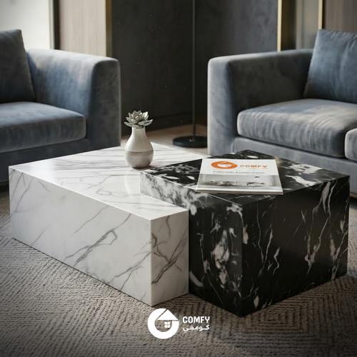 طاولة قهوة رخامية فاخرة