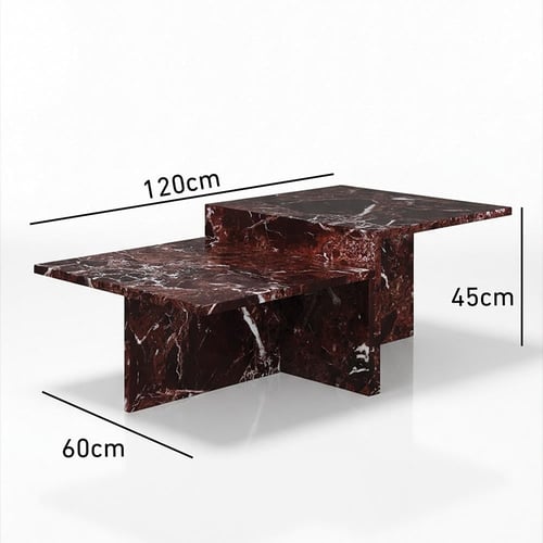 طاولة قهوة-برغندي