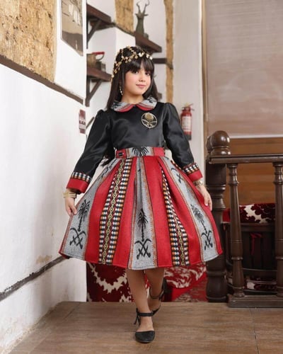 فستان سدو يوم تأسيس بناتي