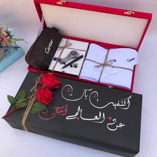 طقم راقي ماركة كارتير هدية العيد