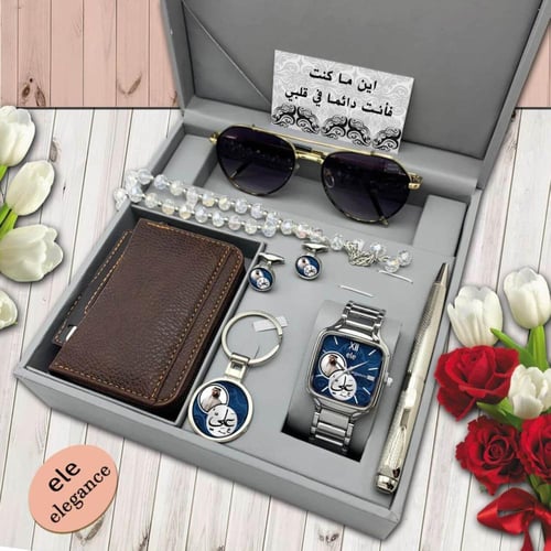 طقم ساعة بالاسم والصوره