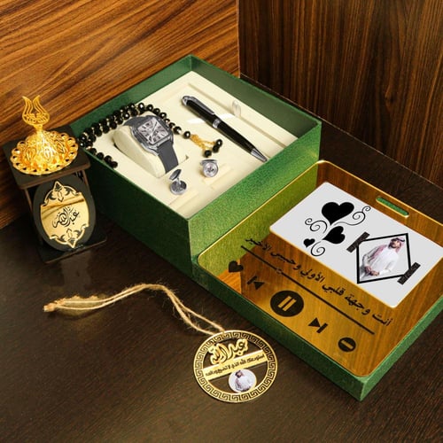 طقم هدايا رجالي فخم شكل جديد