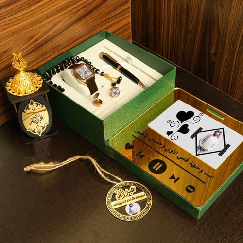 طقم هدايا رجالي فخم شكل جديد