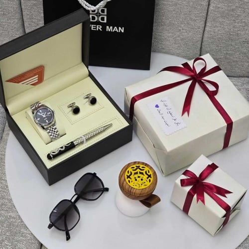 بوكس انيق طقم ساعه شكل رولكس