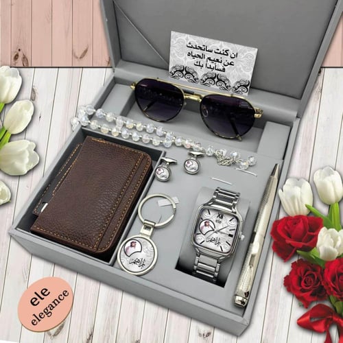 طقم ساعة بالاسم والصوره