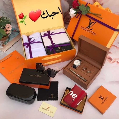 طقم هدايا رجالي ماركه لويس فيتون هديه لكل المناسبا...