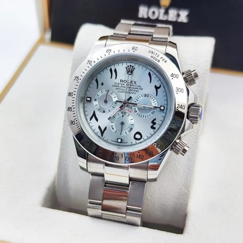 ساعات رولكس رجالي ديتونه استل استيل