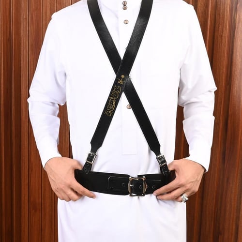 عقال مقصب مع حزام بالاسم