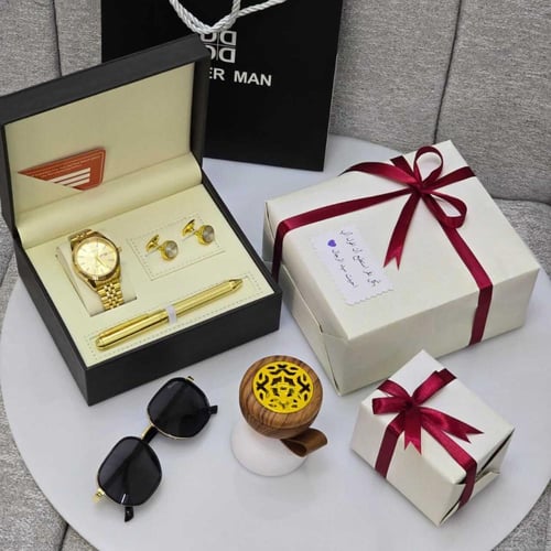 بوكس انيق طقم ساعه شكل رولكس