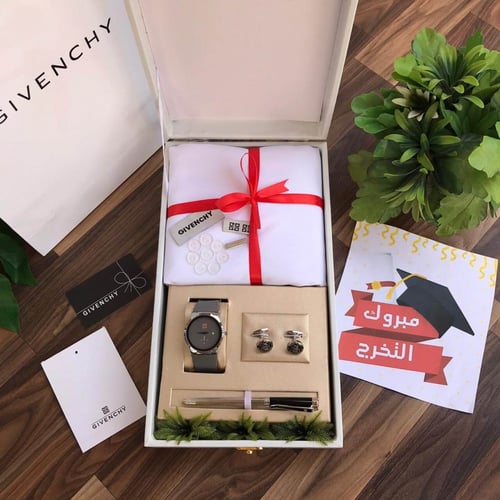 اجمل بوكس هدية رجالي بمناسبة التخرج ماركه جفنشي هد...