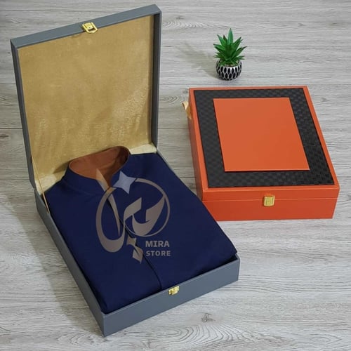 بوكس تغليف فخم مصنوع من الجلد الايطالي