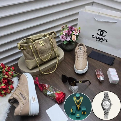 اجمل بكس شانيل شنطه وشوز سبورت