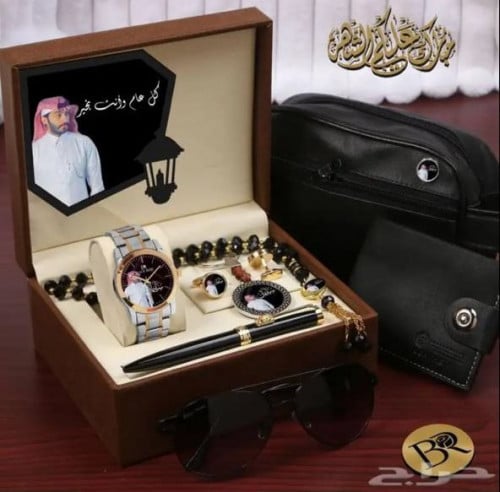 طقم ساعه رجالي بالاسم
