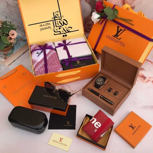 طقم هدايا رجالي ماركه لويس فيتون هديه لكل المناسبا...