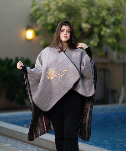 شال شتوي نسائي دبل فيس يلبس جهتين