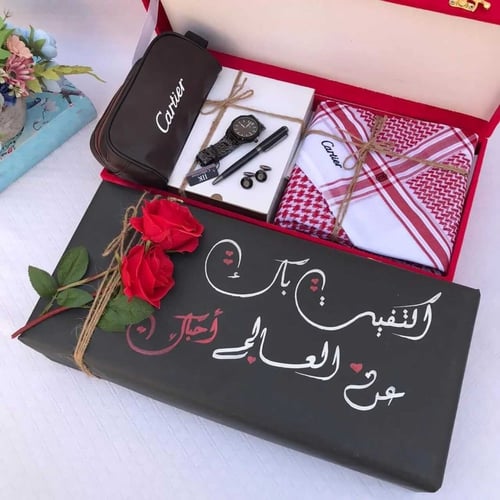 طقم راقي ماركة كارتير هدية العيد