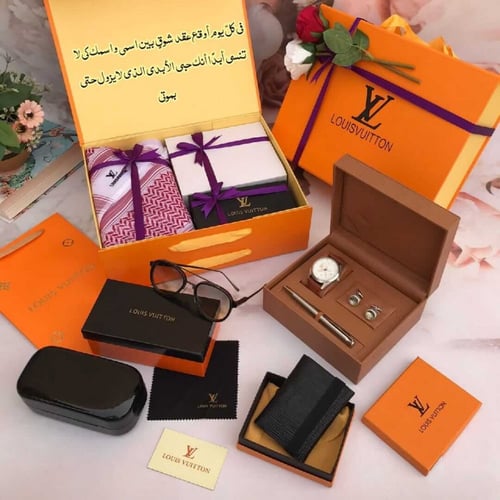 طقم هدايا رجالي ماركه لويس فيتون هديه لكل المناسبا...