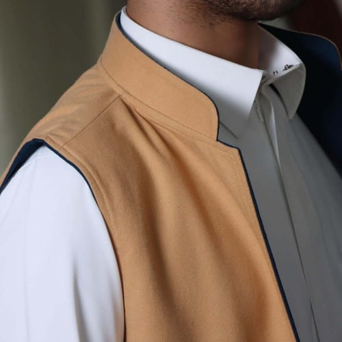 سديريه شتوية دبل فيس كحلي - بيج