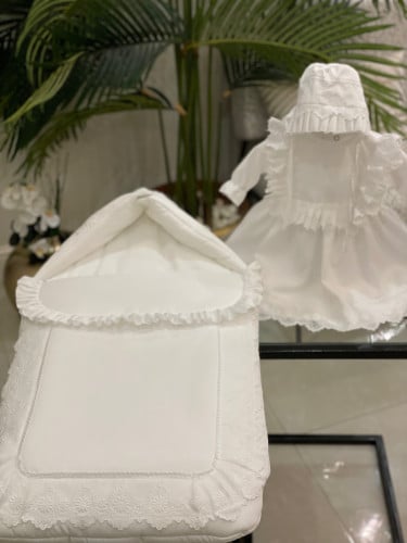 طقم مواليد سكري فاتح أقرب للأبيض 3 قطع