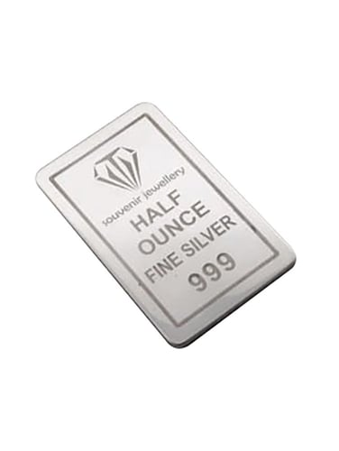 سبيكة نصف أونصة فضة صافي عيار999 وزن 15.55 جرام بت...
