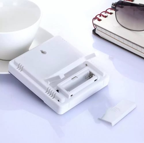 جهاز قياس درجة الحرارة والرطوبة مع ساعة منبه وشاشة...