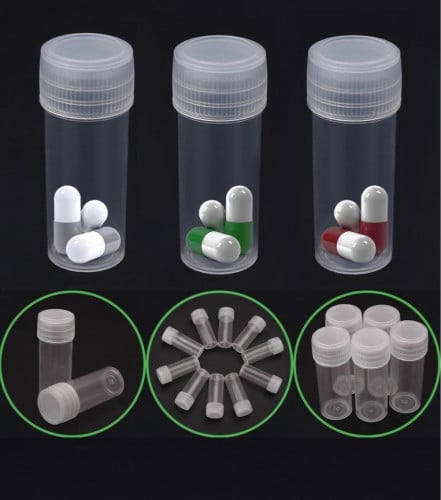 عبوات بلاستيك 5 مل ارتفاع 4سم