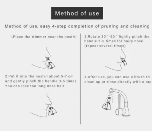 مكينة تهذيب شعر الانف والأذن