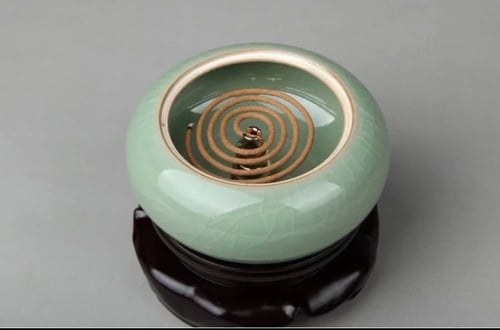 حامل مبخرة نحاسي لبخور الند ولفائف العود عالي الجو...