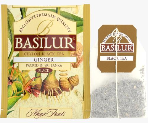 شاي باسيلار اسود الزنجبيل 100 كيس