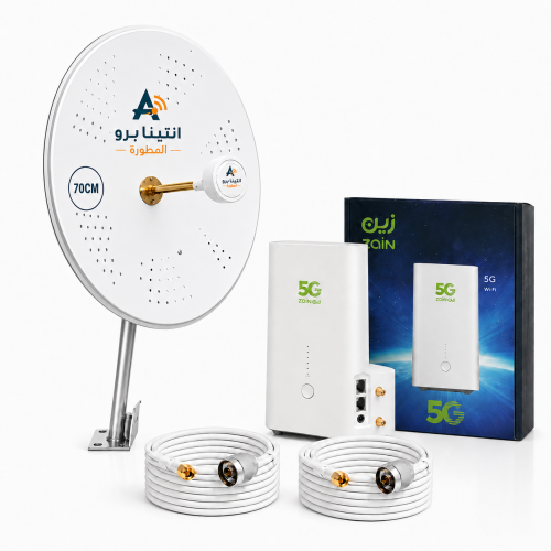 باكدج أنتينا ميمو 30dBi (70 سم) + راوتر هواوي H155...