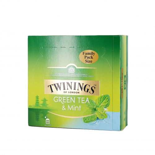 شاي تويننجز أخضر بالنعناع - 100 كيس