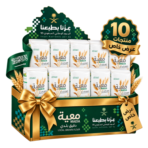 عرض دقيق معية بلدي بر - شدة 10 حبات × 1 كيلو