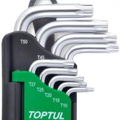 TOPTUL - 9PCS Long Type Star Key Wrench Set طقم مف...