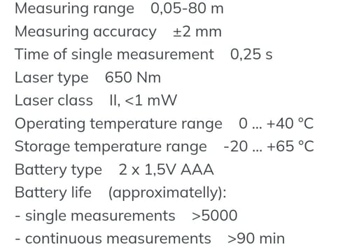 متر ليزر 80 متر كراون CROWN LASER DISTANCE MEASURE...