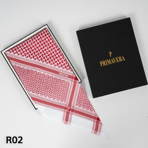 شماغ بريمافيرا R02 احمر مودرن 26