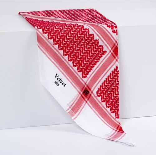 شماغ فلفيت اليت كلاسك 24 لون احمر دم الغزال