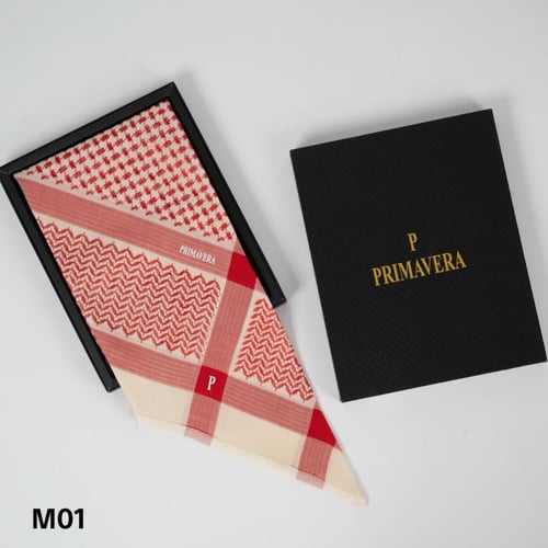 شماغ بريمافيرا M01 احمر على اصفر 26