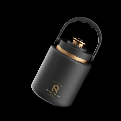 كوب حراري 1.3 لتر أسود