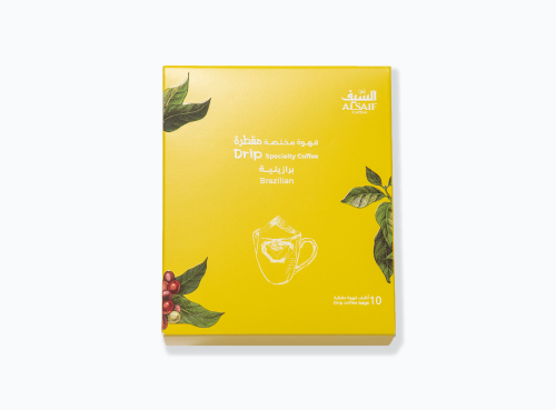 10 أظرف قهوة برازيلي مقطرة