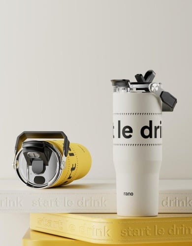 كوب رياضي حراري 900 ملي أبيض