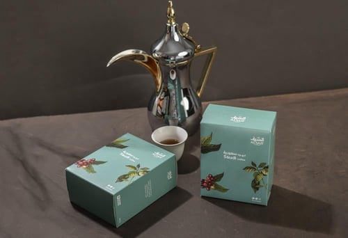 قهوة سعودية مطحونة 200 جرام غامق