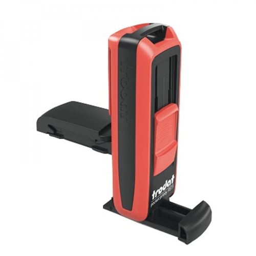 ترودات ختم الجيب 37X13 مم رصاصي مع طباعة الإسم