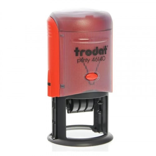 ترودات ختم أصلي دائري 40 مم نص + تاريخ مع الطباعة