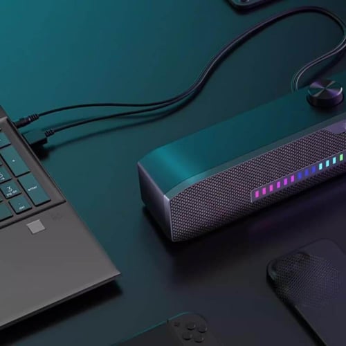 اكسترايك مي مكبر صوت ستيريو سلكي للالعاب مع اضاءة...