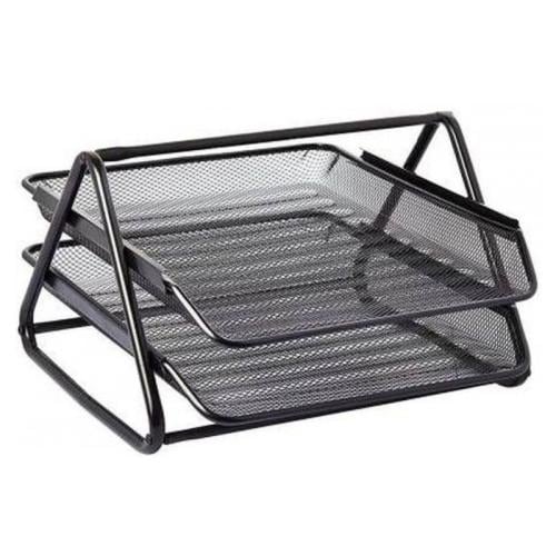 أطلس سلة أوراق رفين أسود